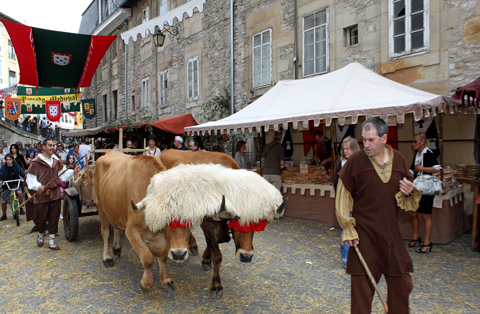animales mercado medieval Vitoria