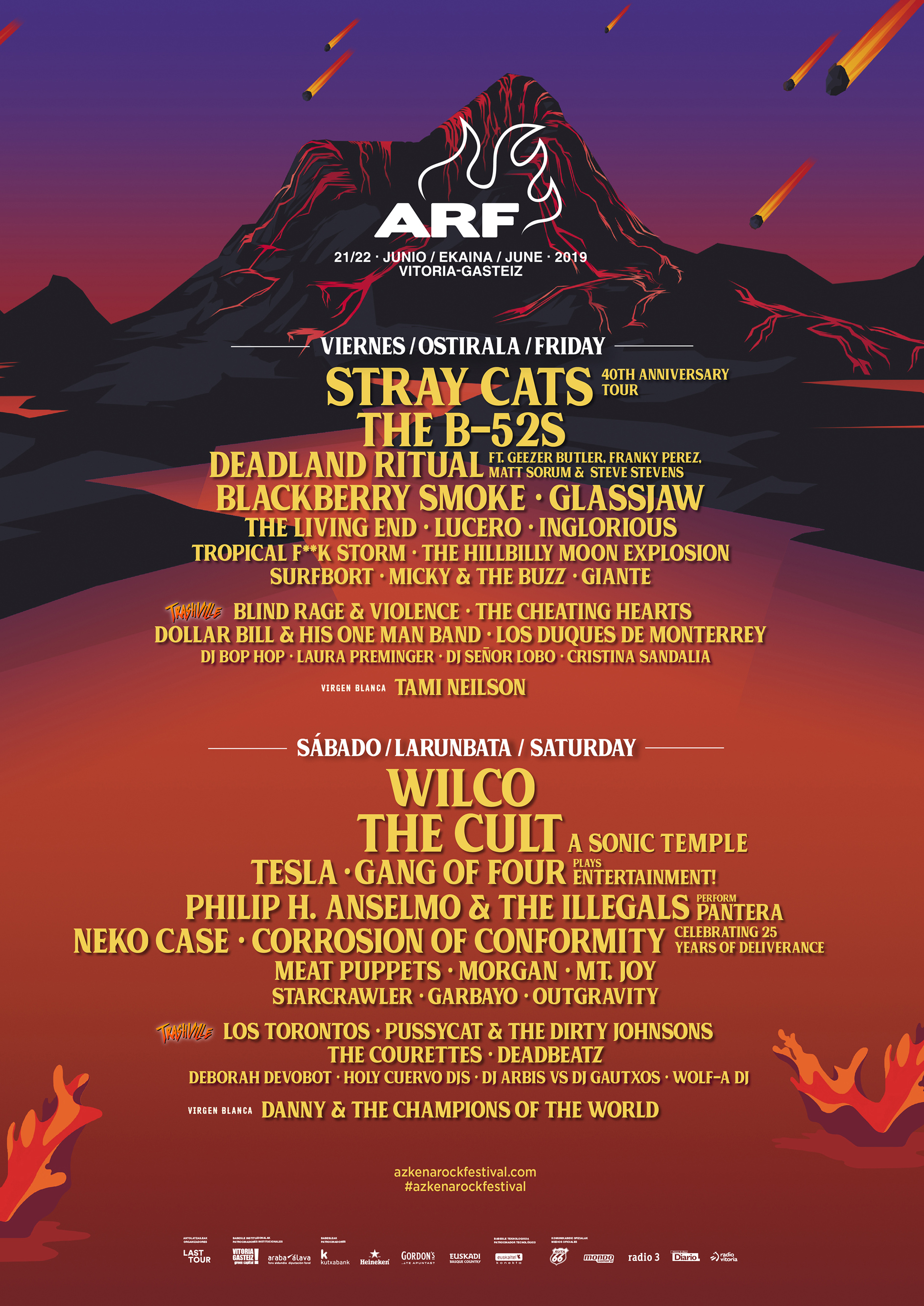 Azkena Rock Festival 2019 cartel