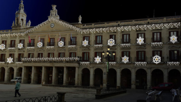 Vitoria Rathaus Weihnachten